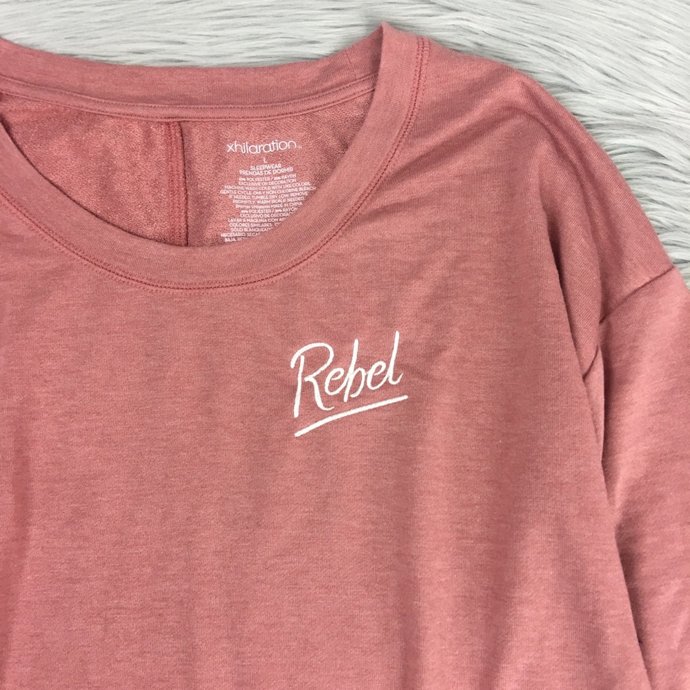 🛍 Xhilaration Loungewear Rebel Crop Top S - Picture 7 of 13